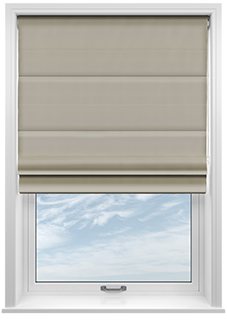 Akoya Faux Silk, Lustre Flint - Roman Blind